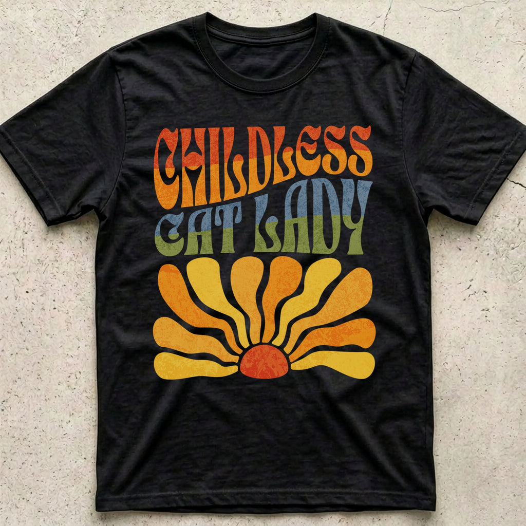 Childless Cat Lady Boho T-Shirt