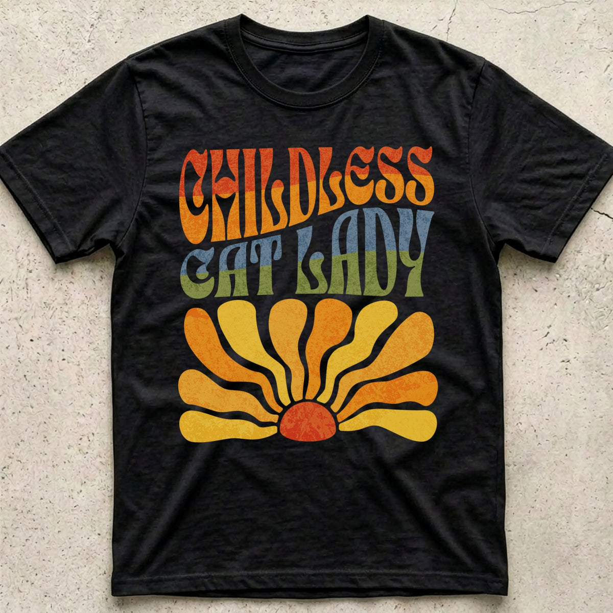 Childless Cat Lady Boho T-Shirt