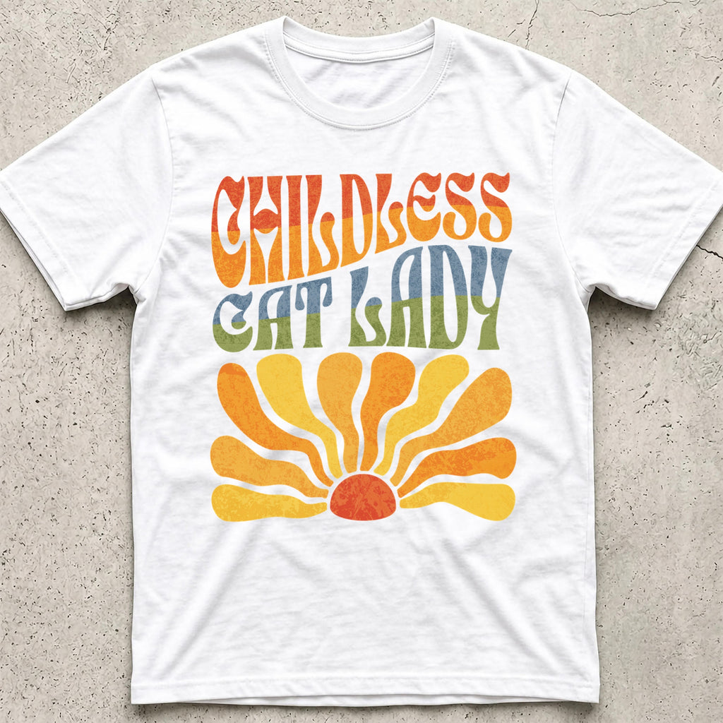 Childless Cat Lady Boho T-Shirt