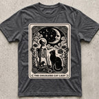 Childless Cat Lady Tarot Vintage Moon T-Shirt