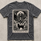 Childless Cat Lady Tarot Skeleton T-Shirt