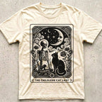 Childless Cat Lady Tarot Vintage Moon T-Shirt