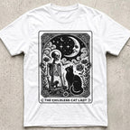 Childless Cat Lady Tarot Vintage Moon T-Shirt
