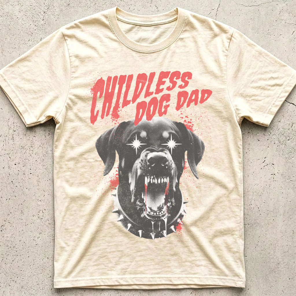 Childless Dog Dad Punk T-Shirt