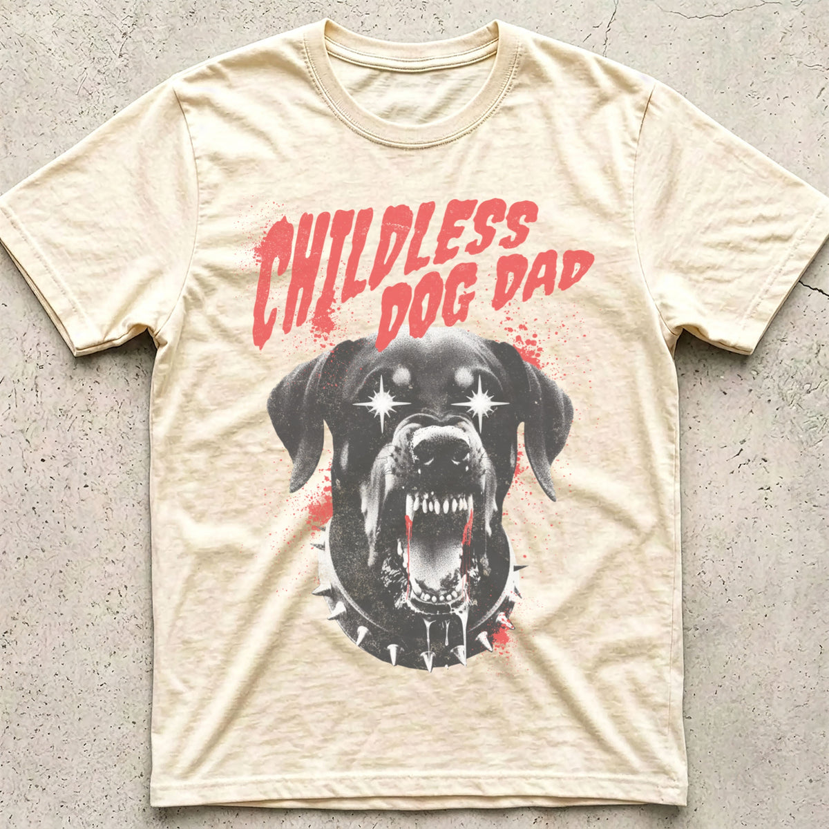 Childless Dog Dad Punk T-Shirt