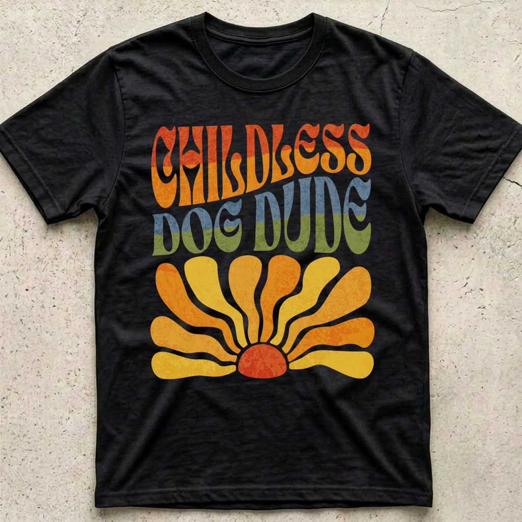 Childless Dog Dude Boho T-Shirt