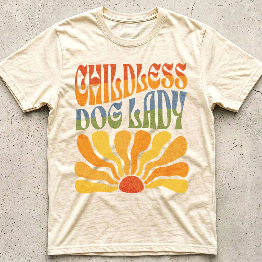Childless Dog Lady Boho T-Shirt
