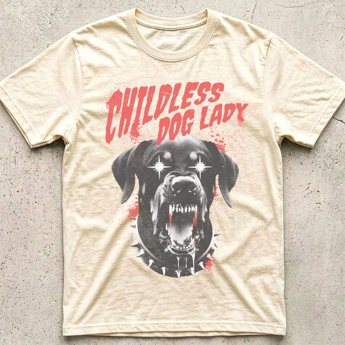 Childless Dog Lady Punk T-Shirt