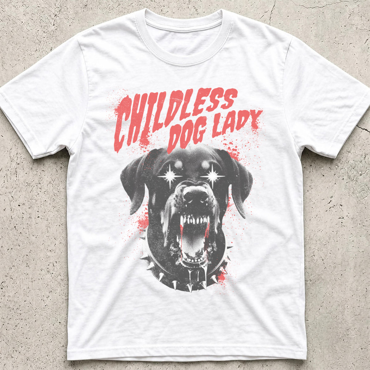 Childless Dog Lady Punk T-Shirt
