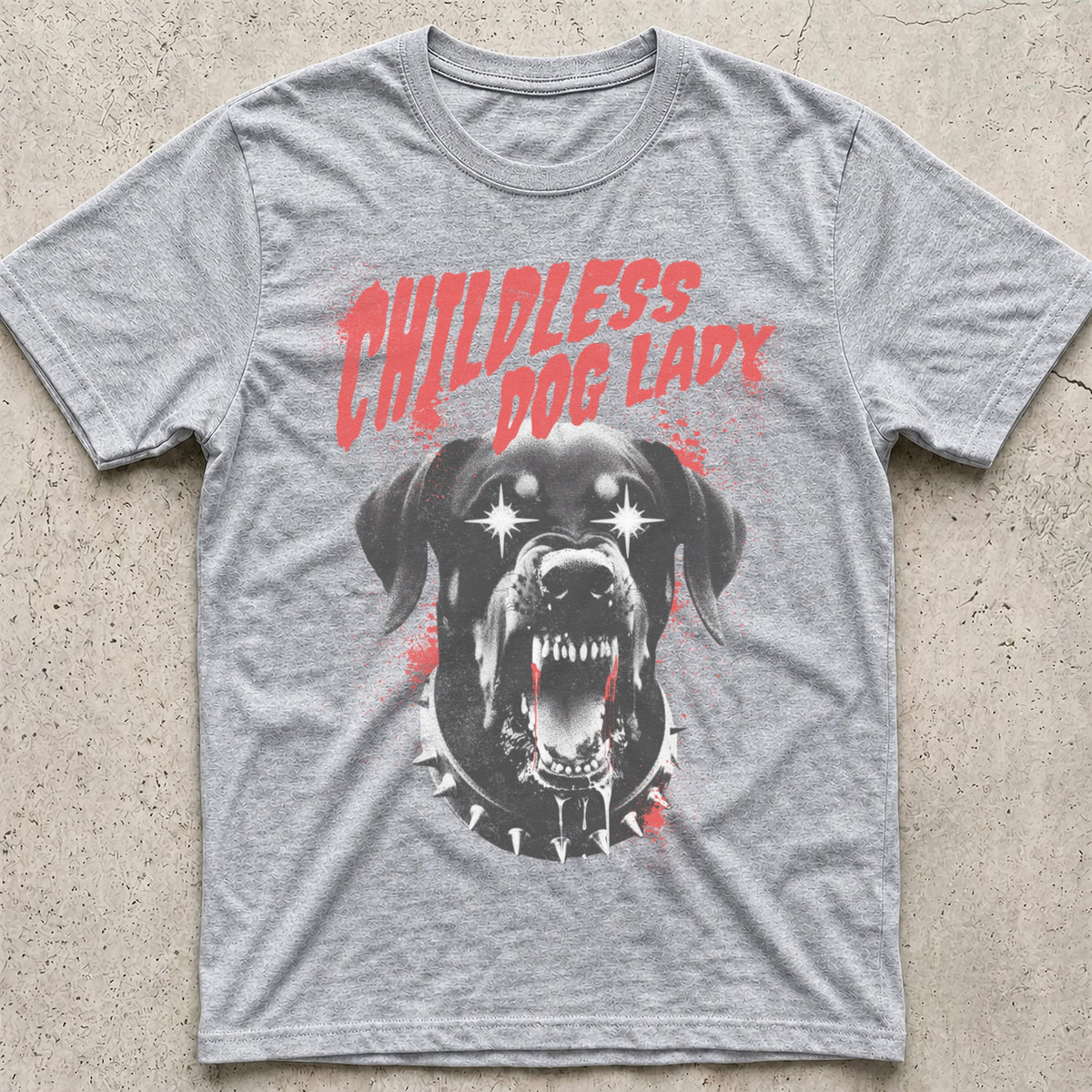 Childless Dog Lady Punk T-Shirt