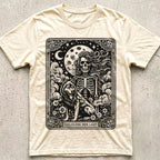 Childless Dog Lady Tarot Skeleton T-Shirt