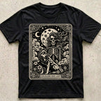 Childless Dog Lady Tarot Skeleton T-Shirt
