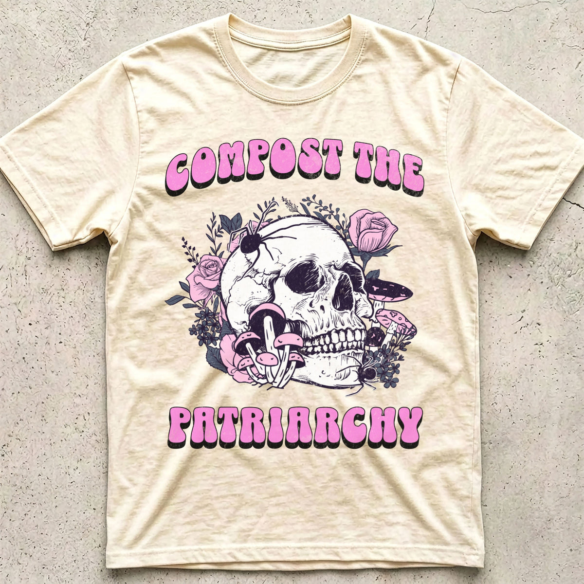 Compost the Patriarchy Skull T-Shirt