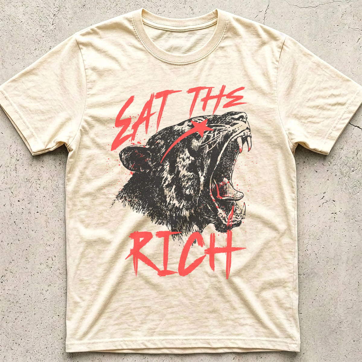 Eat the Rich Tiger T-Shirt