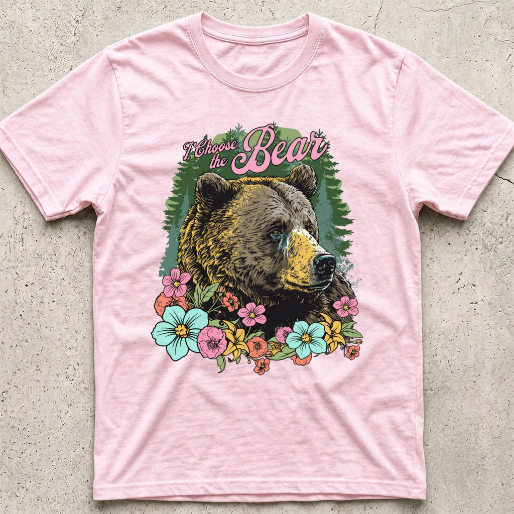 I Choose the Bear Floral T-Shirt