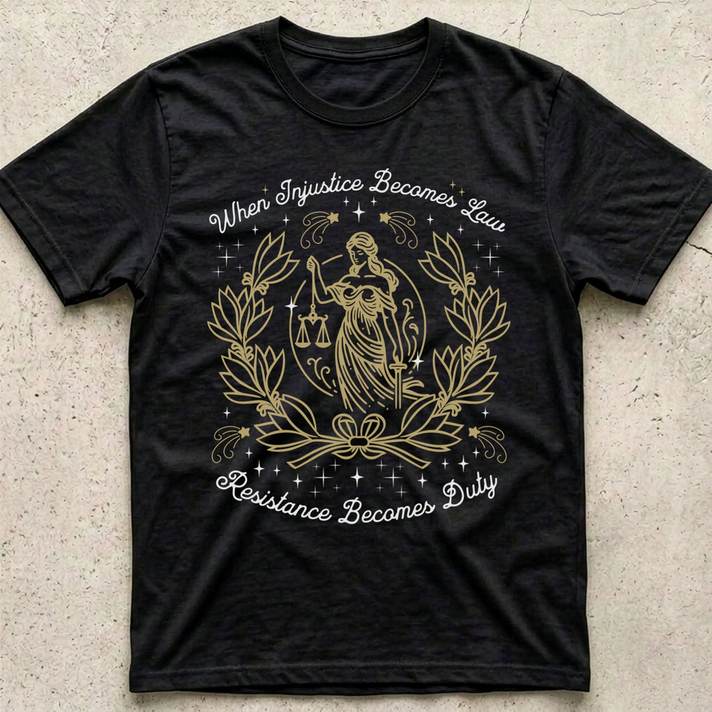 Injustice Becomes Law Vintage T-Shirt
