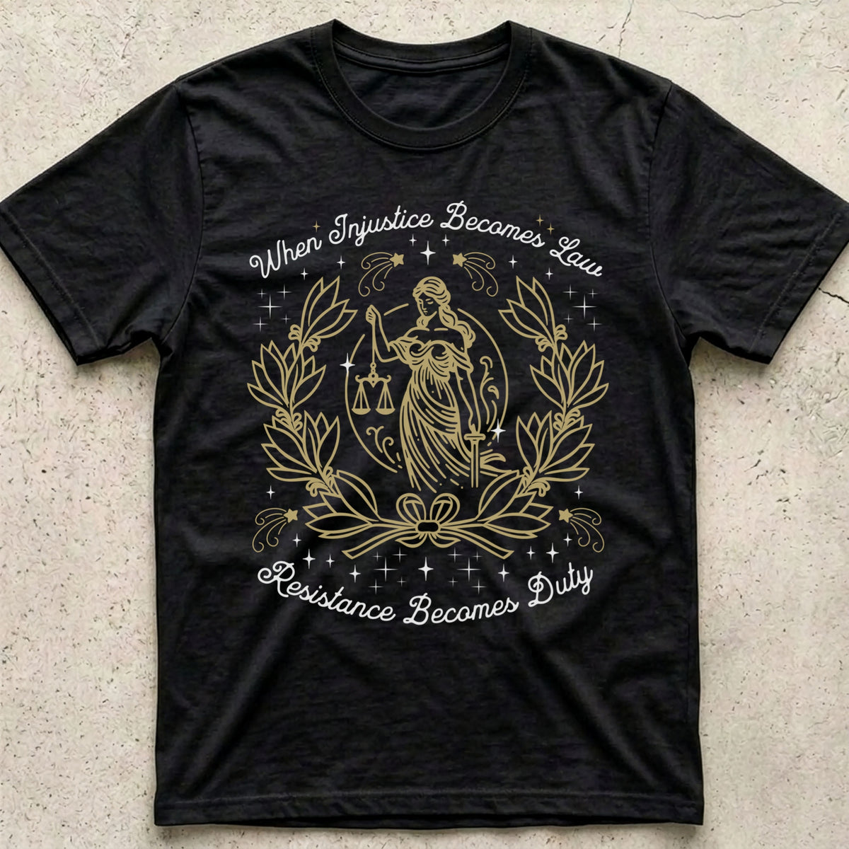 Injustice Becomes Law Vintage T-Shirt