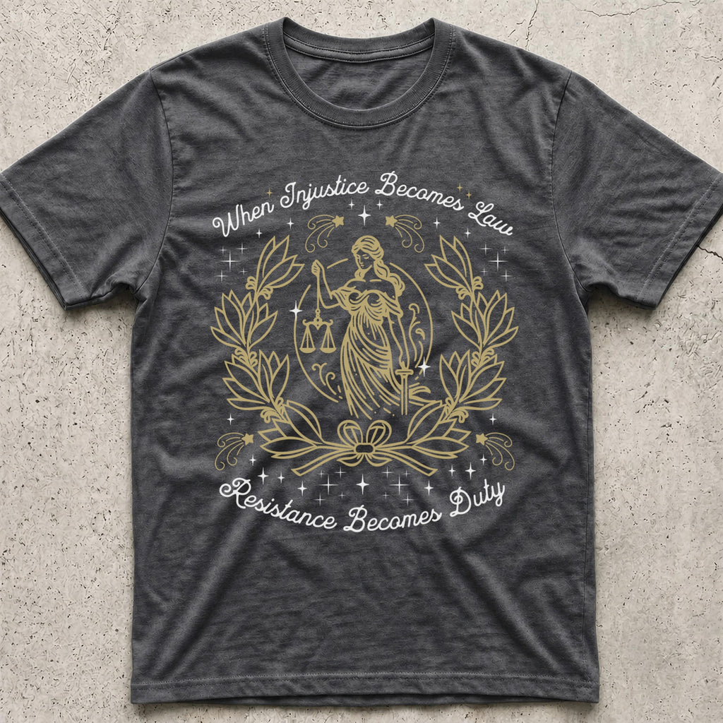 Injustice Becomes Law Vintage T-Shirt
