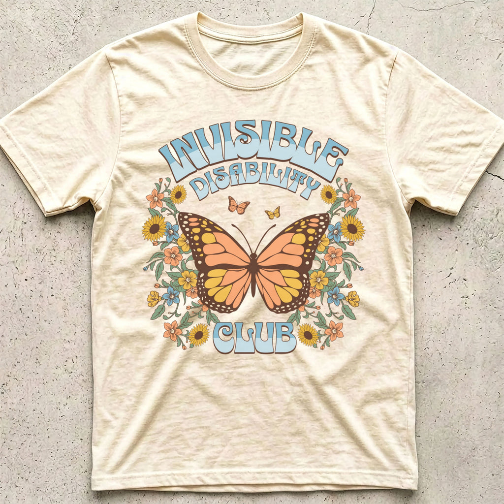 Invisible Disability Club Butterfly T-Shirt