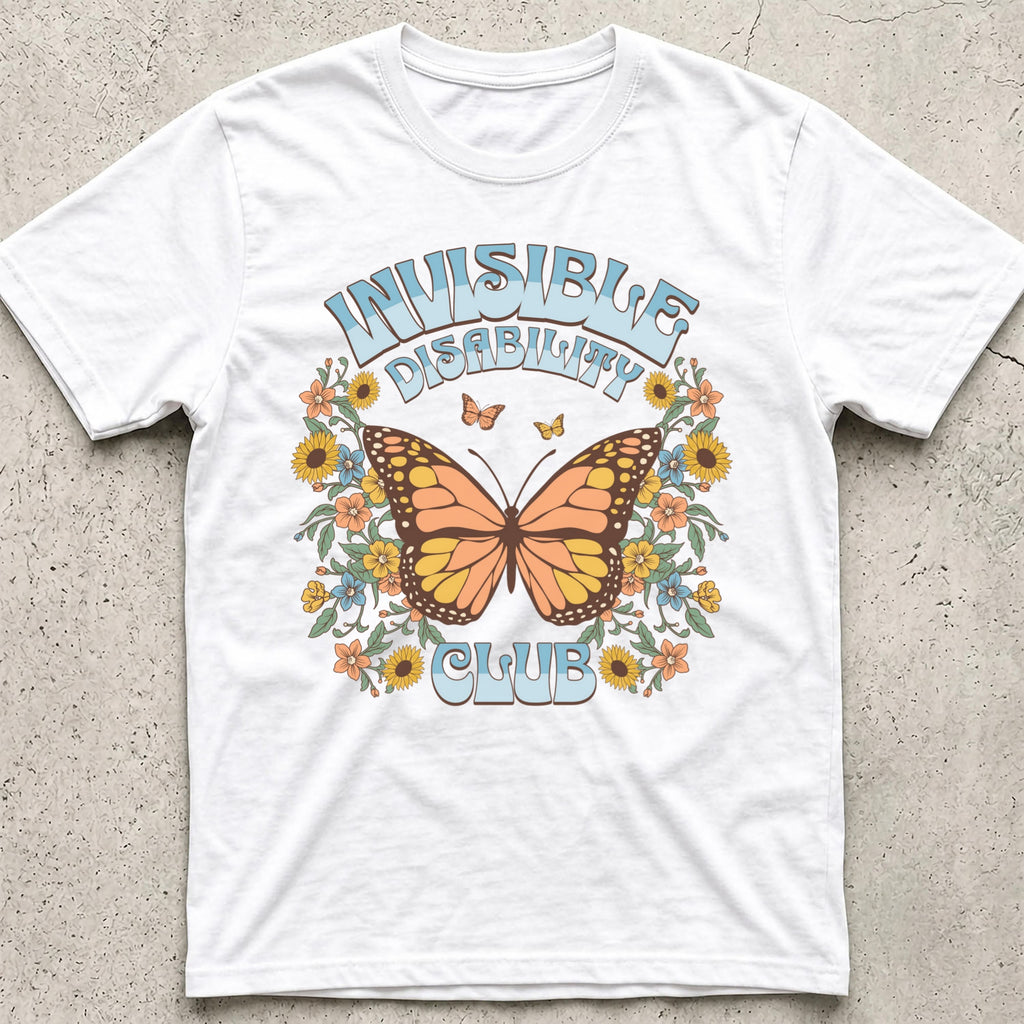 Invisible Disability Club Butterfly T-Shirt