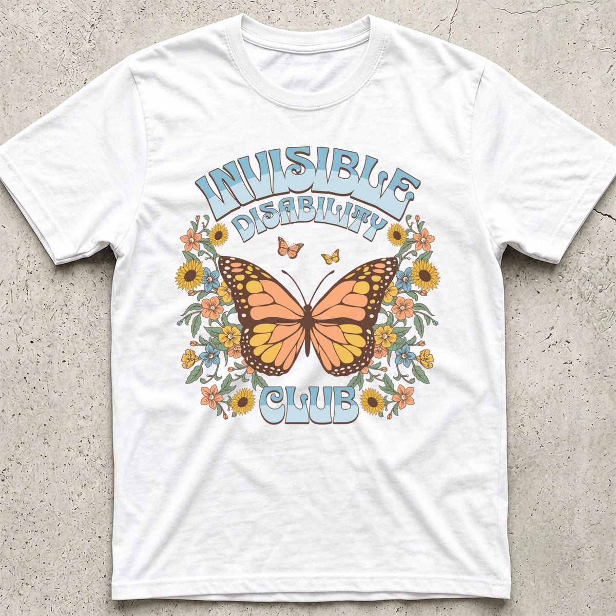 Invisible Disability Club Butterfly T-Shirt