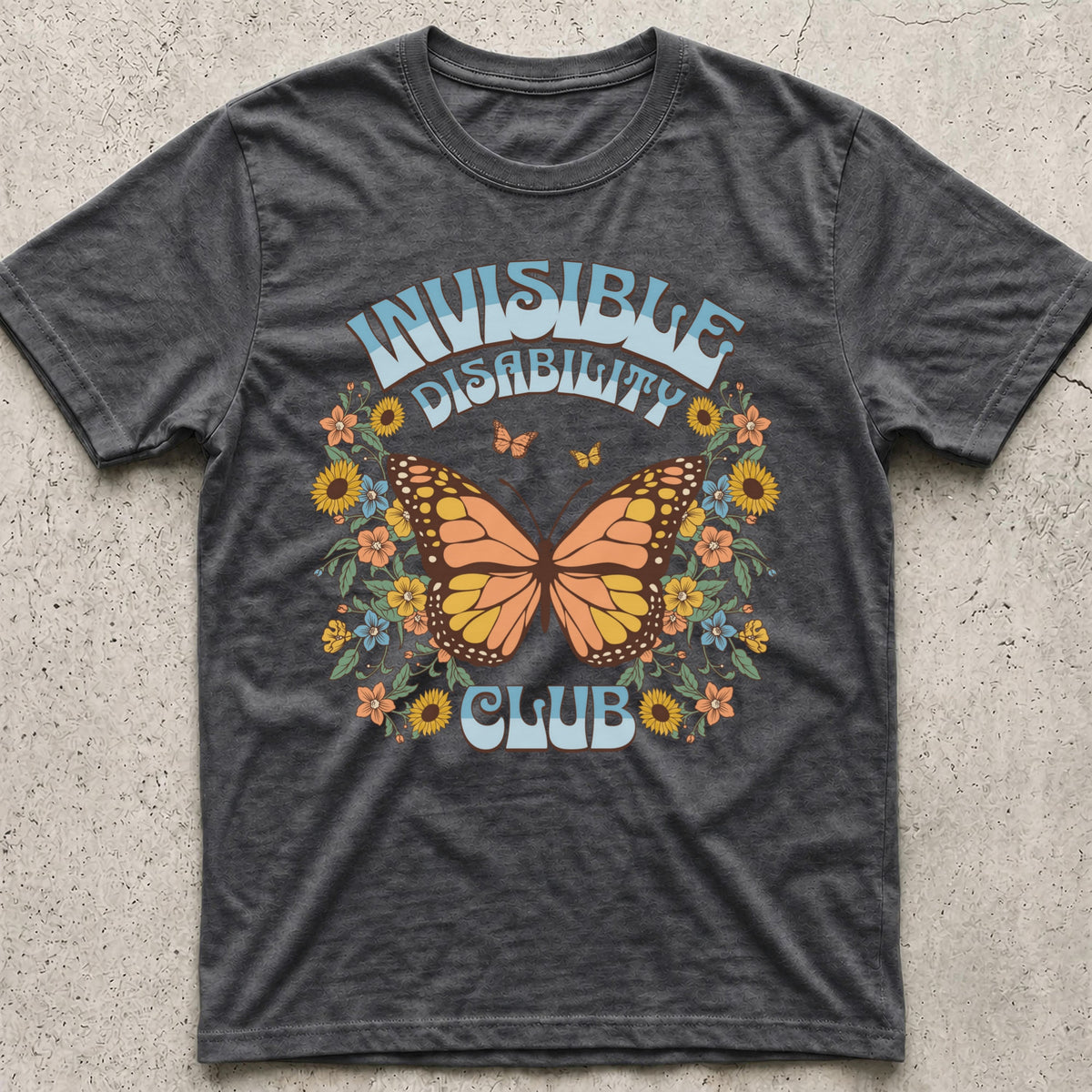 Invisible Disability Club Butterfly T-Shirt