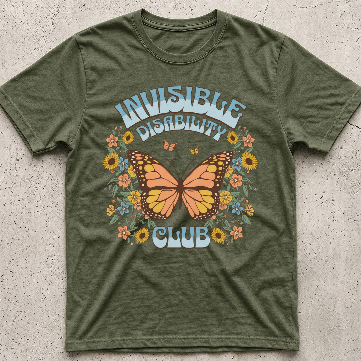 Invisible Disability Club Butterfly T-Shirt