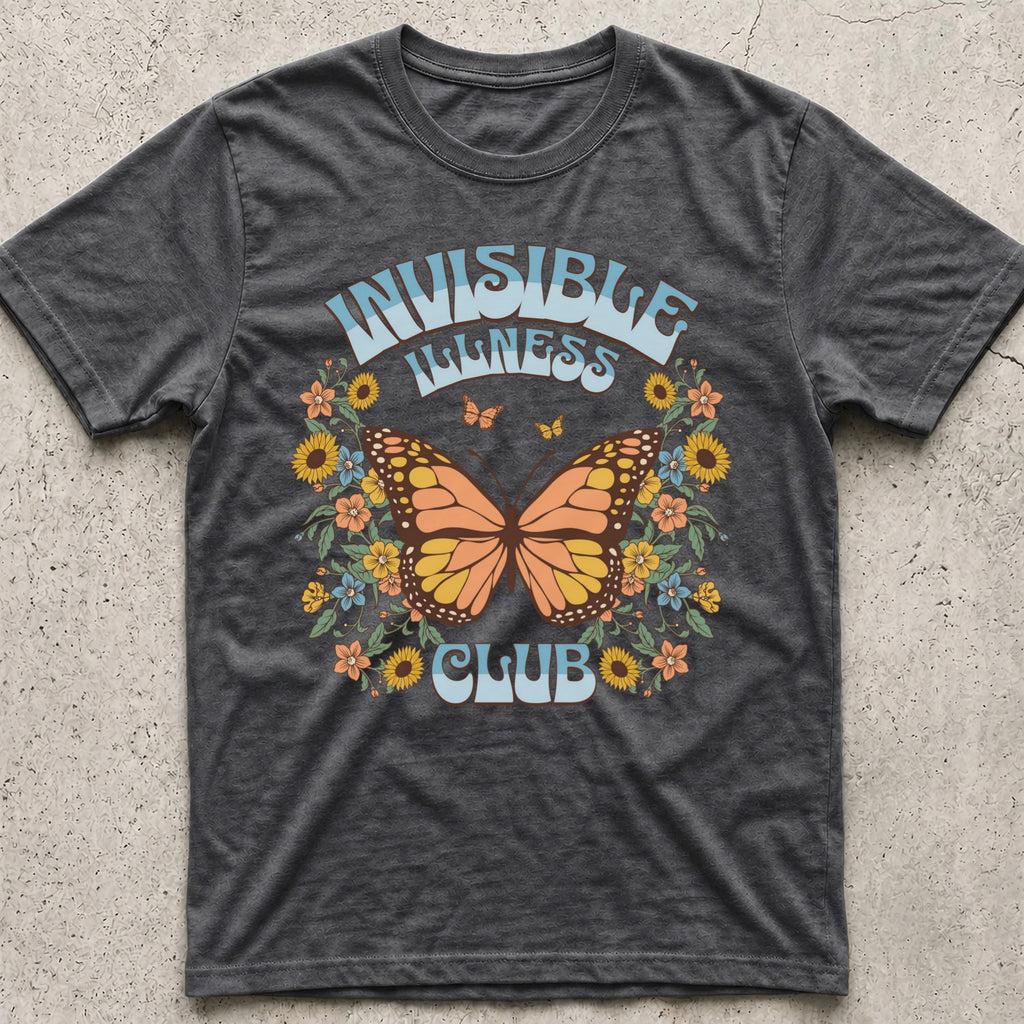 Invisible Illness Club Butterfly T-Shirt