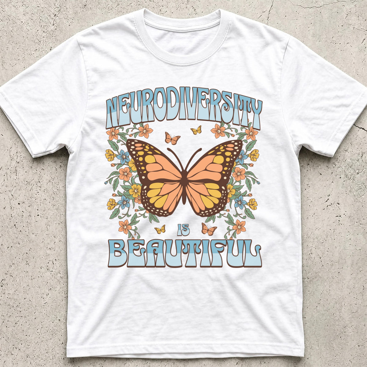 Neurodiversity is Beautiful Butterfly T-Shirt