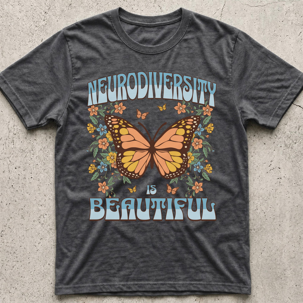 Neurodiversity is Beautiful Butterfly T-Shirt