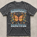 Neurodiversity is Beautiful Butterfly T-Shirt