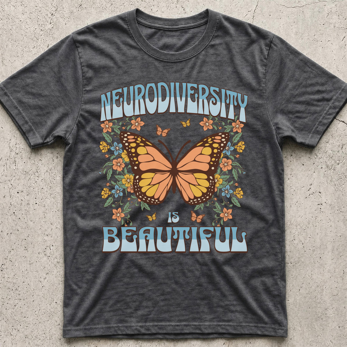 Neurodiversity is Beautiful Butterfly T-Shirt