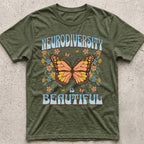 Neurodiversity is Beautiful Butterfly T-Shirt