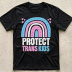 Protect Trans Kids Rainbow T-Shirt