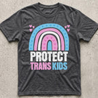 Protect Trans Kids Rainbow T-Shirt