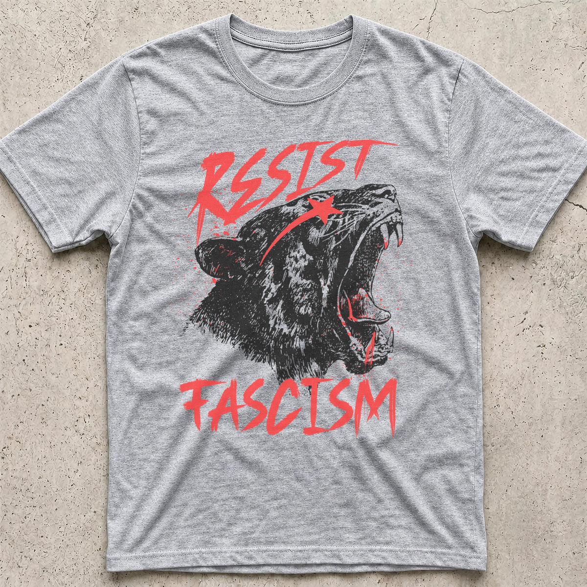 Resist Fascism Tiger T-Shirt