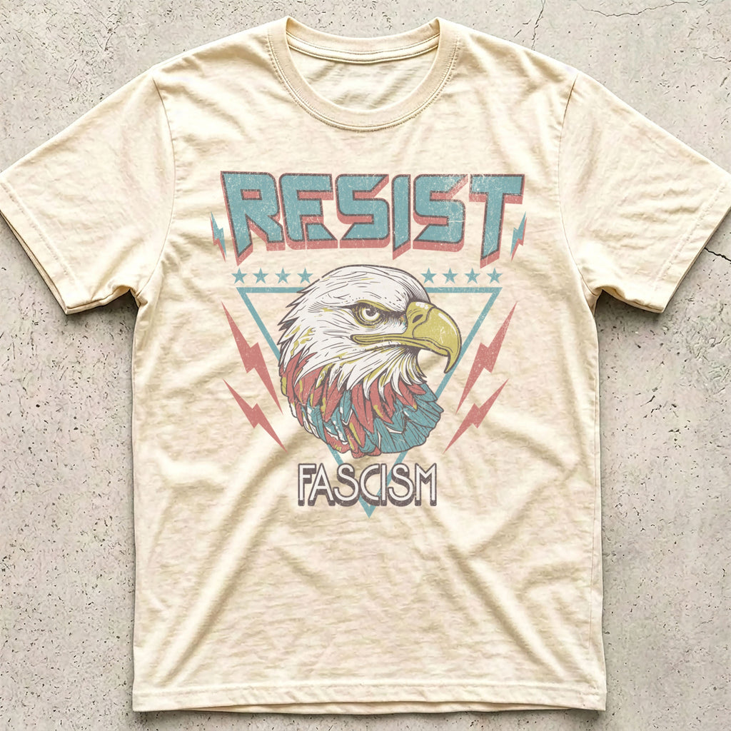Resist Fascism Vintage Eagle T-Shirt
