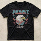 Resist Fascism Vintage Eagle T-Shirt