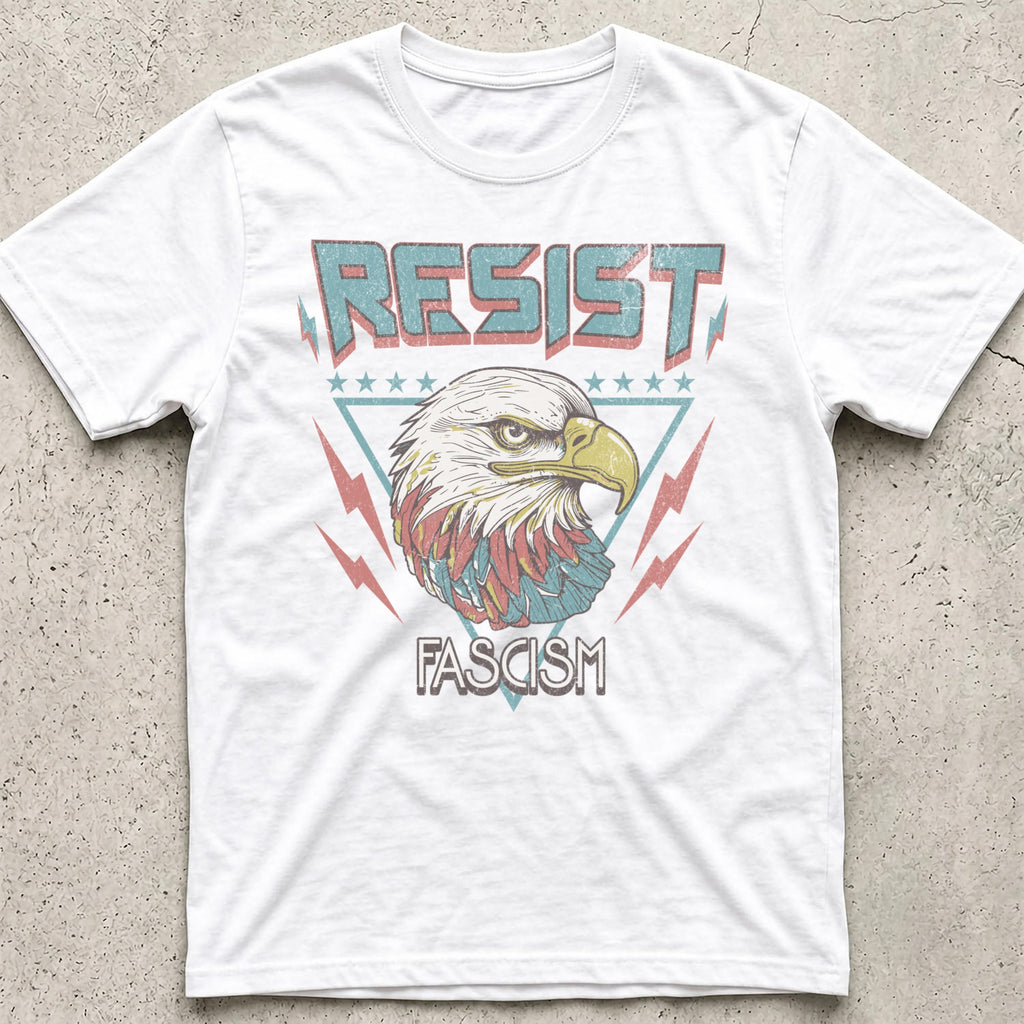 Resist Fascism Vintage Eagle T-Shirt