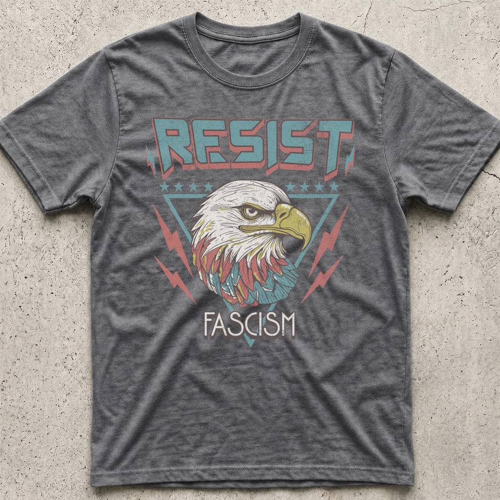 Resist Fascism Vintage Eagle T-Shirt