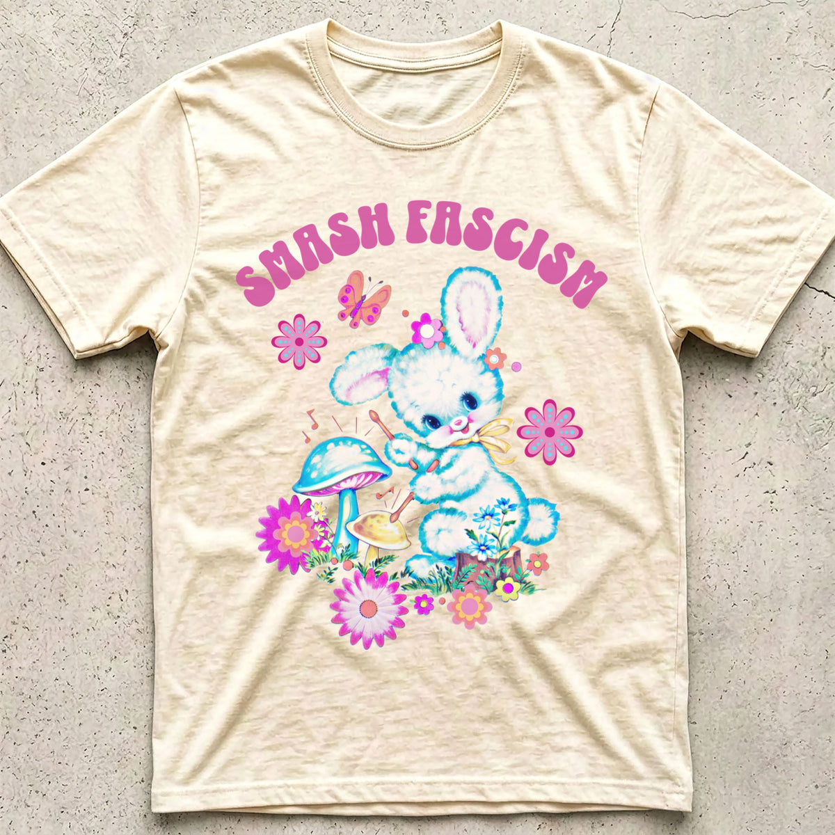 Smash Fascism Bunny T-Shirt
