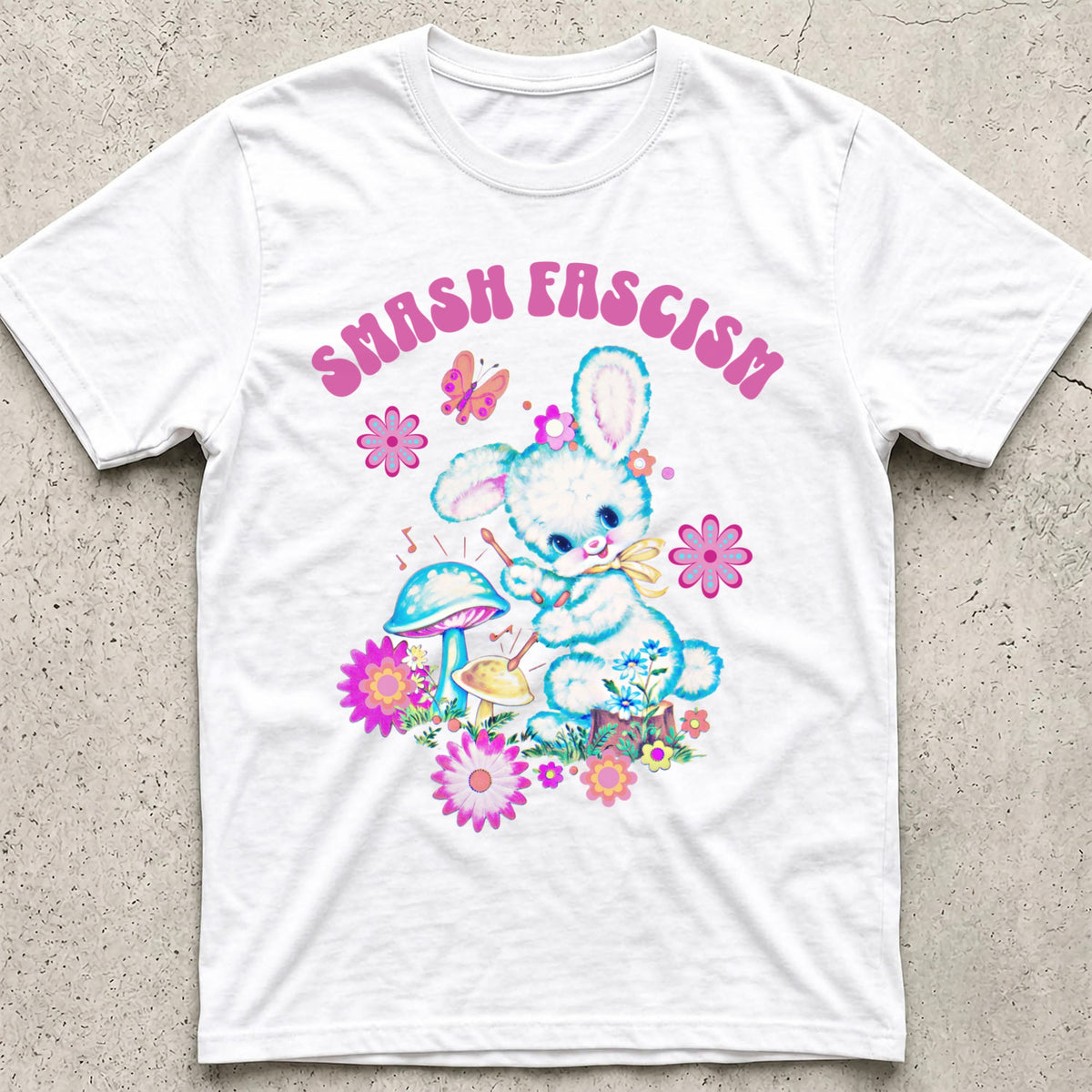 Smash Fascism Bunny T-Shirt