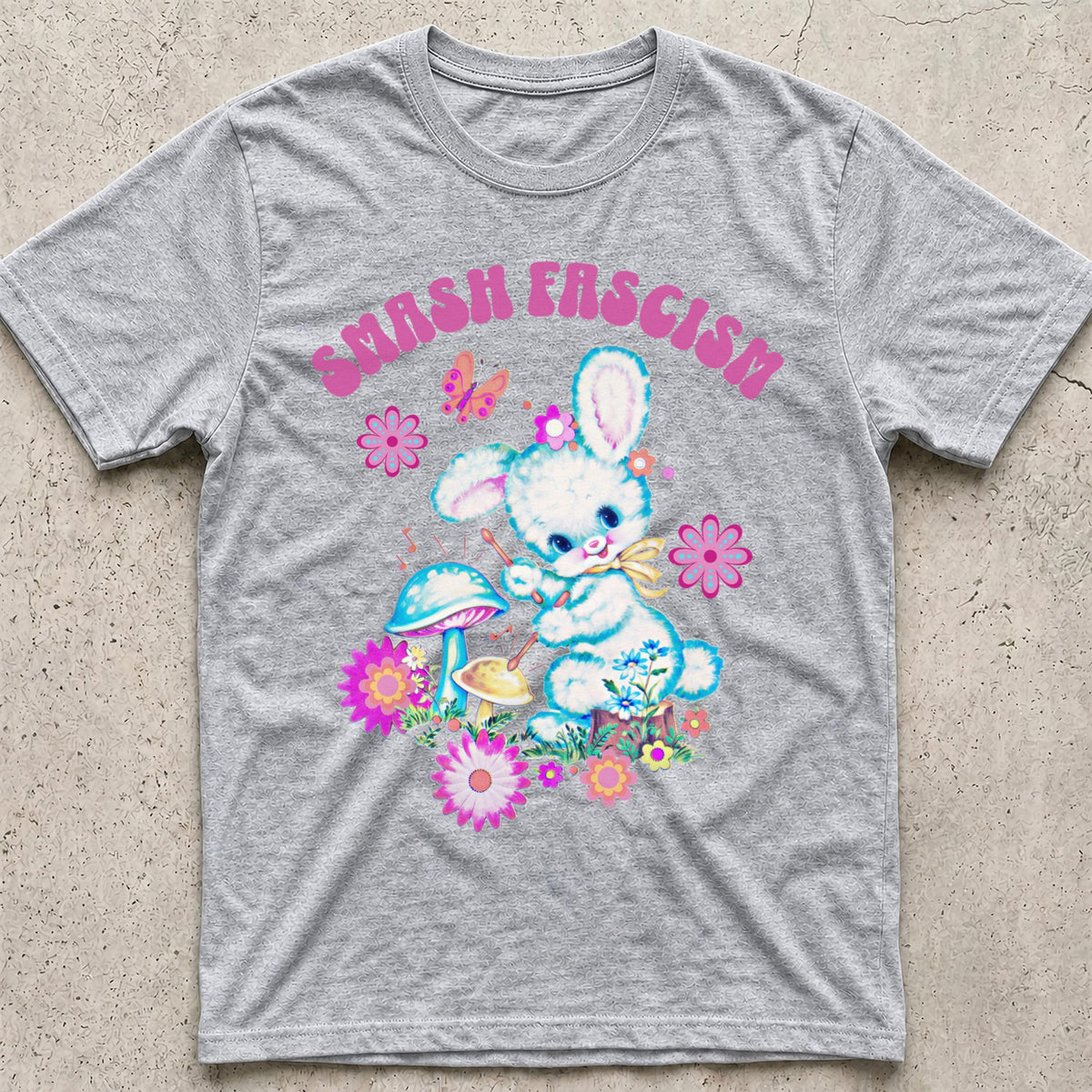 Smash Fascism Bunny T-Shirt