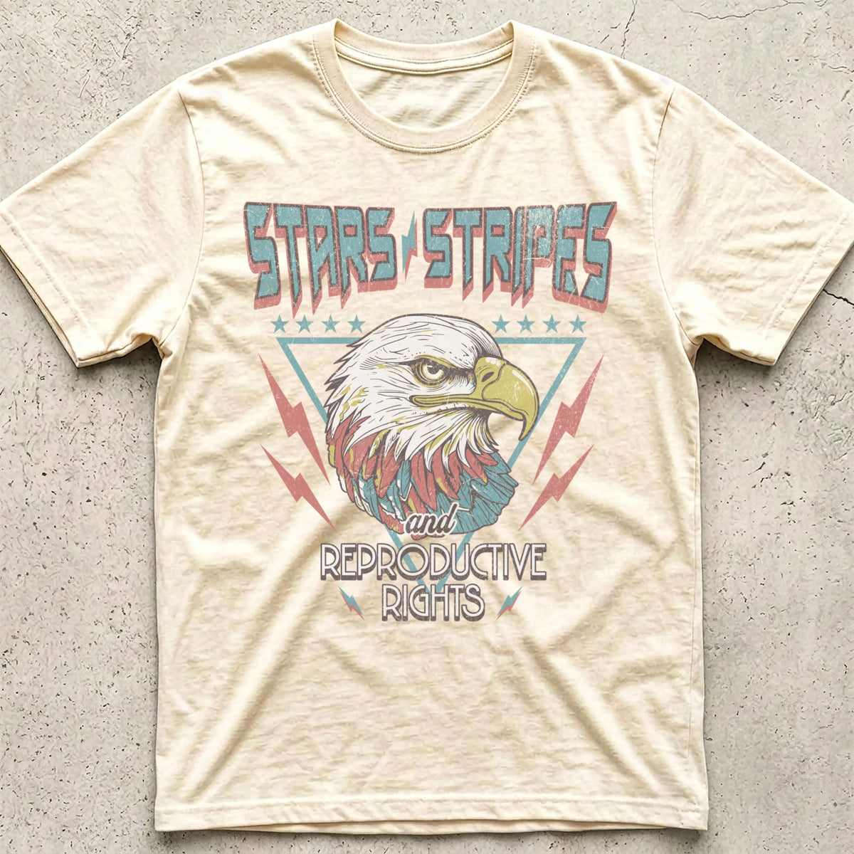 Stars Stripes Reproductive Rights Eagle T-Shirt