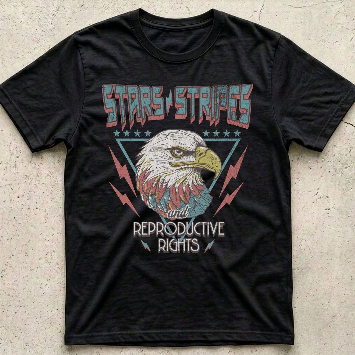 Stars Stripes Reproductive Rights Eagle T-Shirt