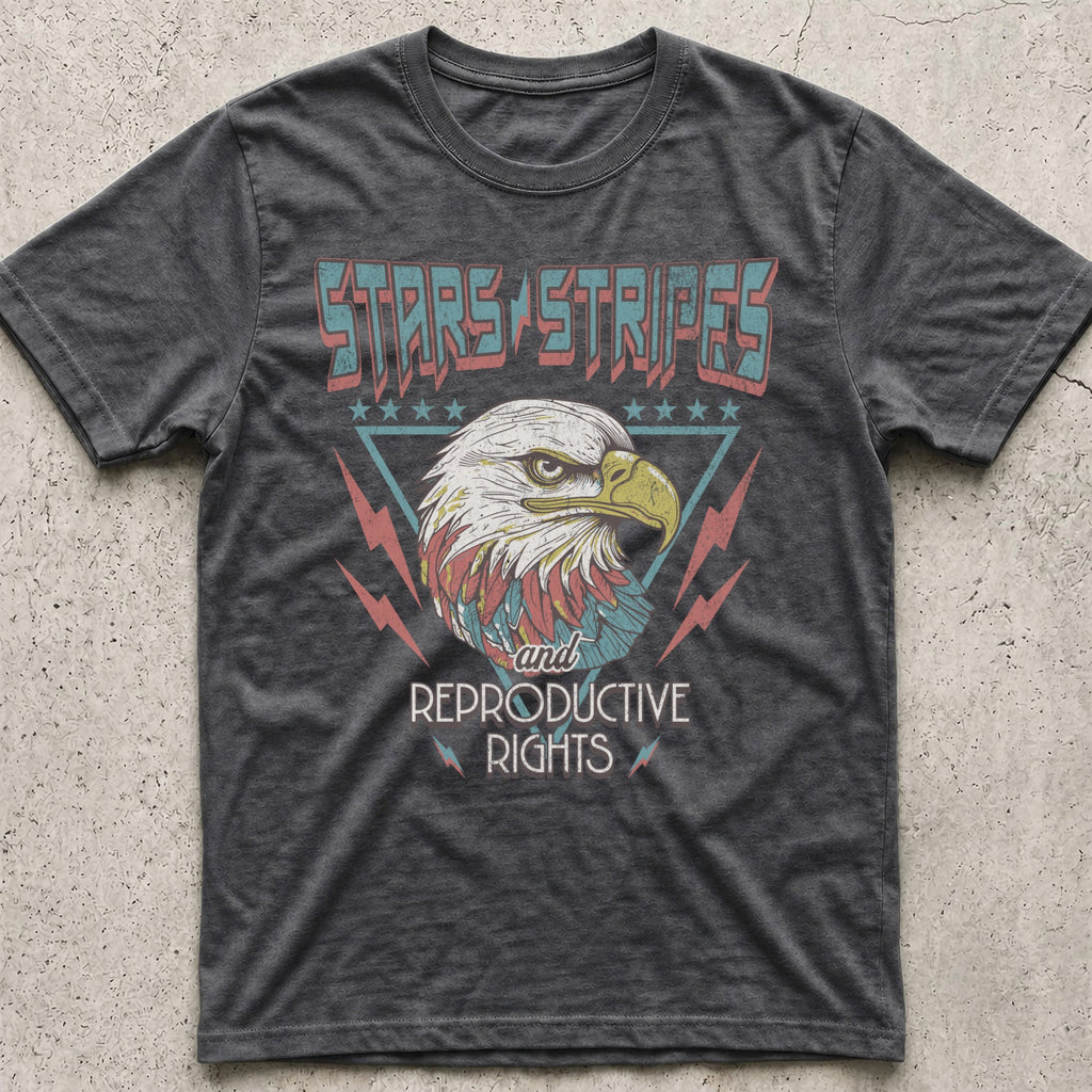 Stars Stripes Reproductive Rights Eagle T-Shirt