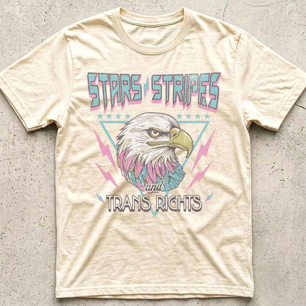 Stars Stripes Trans Rights Eagle T-Shirt