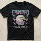 Stars Stripes Trans Rights Eagle T-Shirt