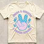 Stars Stripes Trans Rights Peace T-Shirt