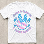 Stars Stripes Trans Rights Peace T-Shirt